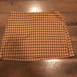 UO a line plaid mini skirt